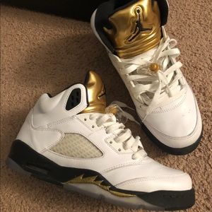 SOLD- Jordan #5 - Gold Edition